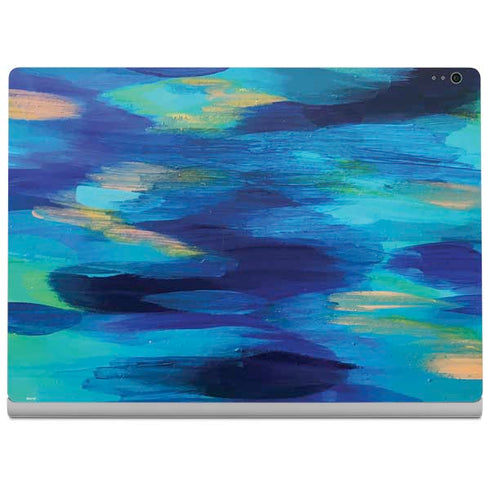 Etta Vee Ocean Blue Brush Stroke Surface Book 2 13.5in Skin